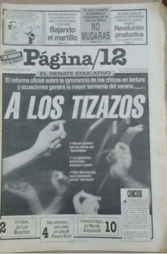 Diario Página 12 05/02/1994 Osvald Bayer Contratapa Villa 31