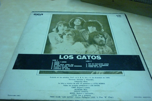 Los Gatos Pappo Beat N 1 Vinilo Vg Mono Insert (Usado)