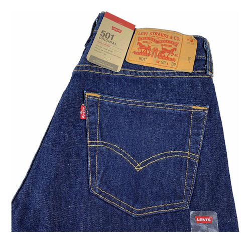 Jeans Levi's 501 Hombre Original Fit 0115 Look Trendy