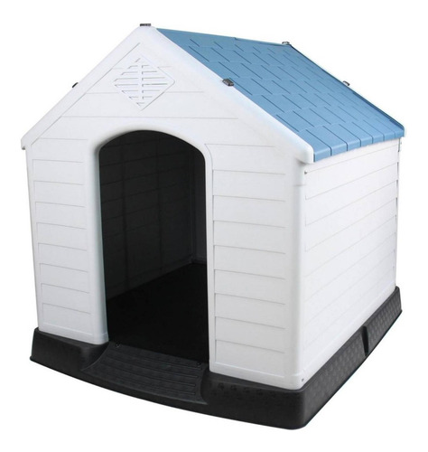 Casa Para Perros 96x105x98 Cm Azul - Alta Densidad.