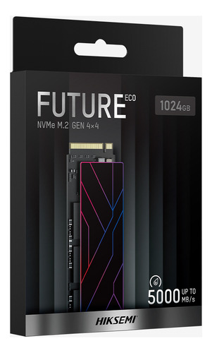 Unidade Sólida Interna Ssd Hiksemi Future Eco 1024gb S/disip Preto