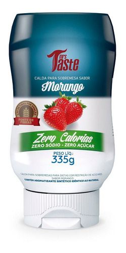Salsa de frutilla Mrs. Taste Zero Calorías sin TACC en frasco 335 g