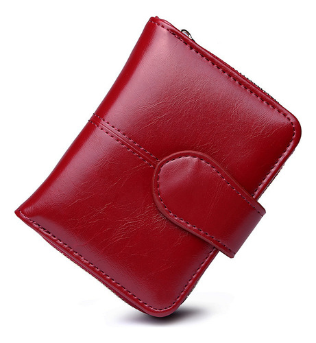 Cartera Corta Con Cremallera De Moda Para Mujer