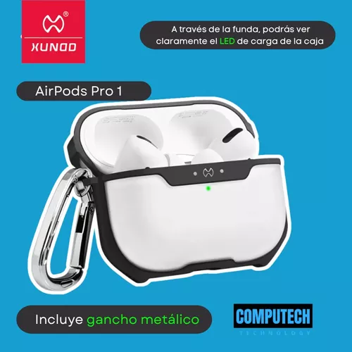 XUNDD Funda para Airpods Pro 2da Generación Transparente Antigolpes