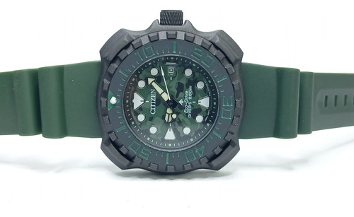 Reloj Diver 200 Verde Militar Cuarzo No Patek Audemars  (Reacondicionado)