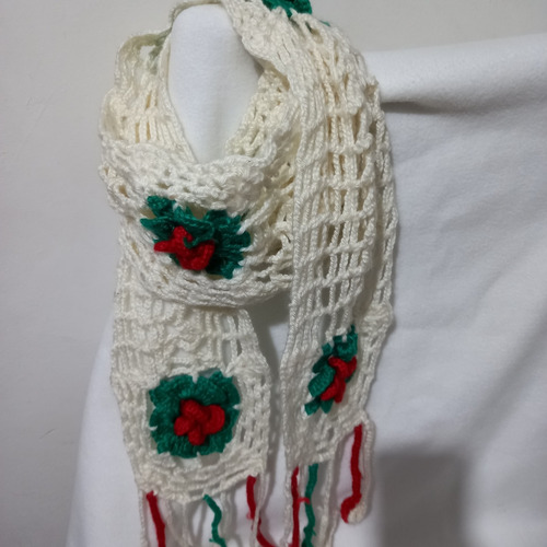 Bufanda Hecho A Crochet Muy Original De Lana 