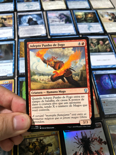 Deck Commander Magos Controle & Dano Magic The Gathering 12 12 Inglês E Português (Usado)