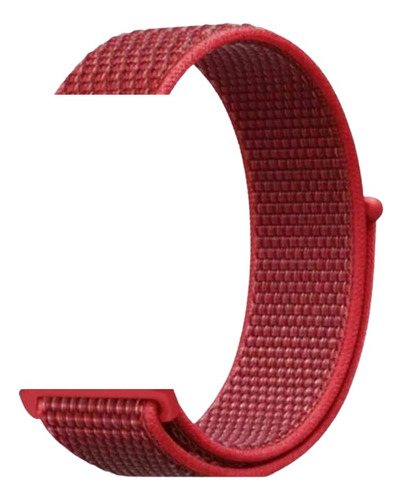 Pulseira Nylon Bight Compatível Com Microwear-u9 Ultra 9 Cor Vermelho