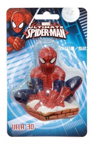 Vela Para Decoración De Torta Con Motivo Spiderman 3 D