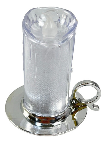 Pack 12 Lámpara Led Plástica Con Manilla Diseño Vela Cálida