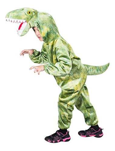 Disfraz De Dinosaurio T-rex Para Halloween, Para Niños, Niñas, Raptors - Talla F122: 6