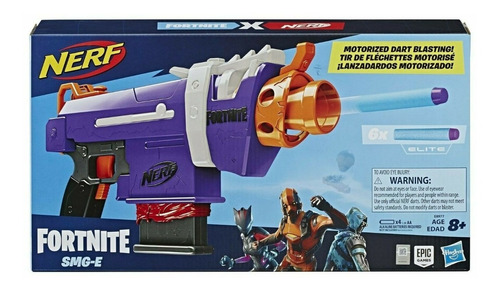 Lanzador Nerf Fortnite Smg-e Motorizada Arma Original Hasbro