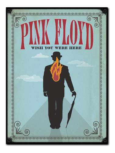 #1204 - Cuadro Vintage 30 X 40 - Pink Floyd Poster No Chapa