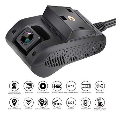 Dashcam Dual Con Gps Integrada A Plataforma De Monitoreo