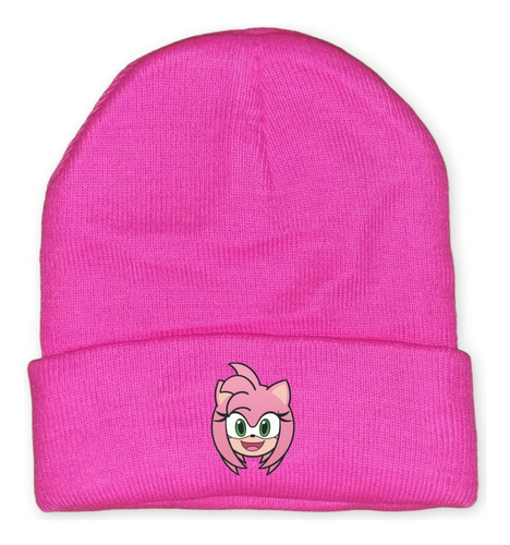 Gorro De Lana Unisex Diseño Amy Sonic