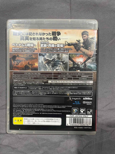 Call Of Duty Black Ops Para Ps3 Japones (Usado)
