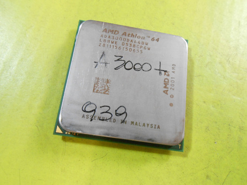 Micro Procesador Amd Athlon 64 3000+ Ada3000daa4bw Sockt 939 (Usado)