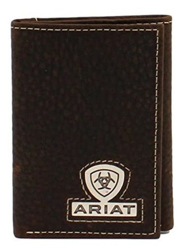 Ariat Ariat Trifold Escudo Logo Concho Marrón Jp57z