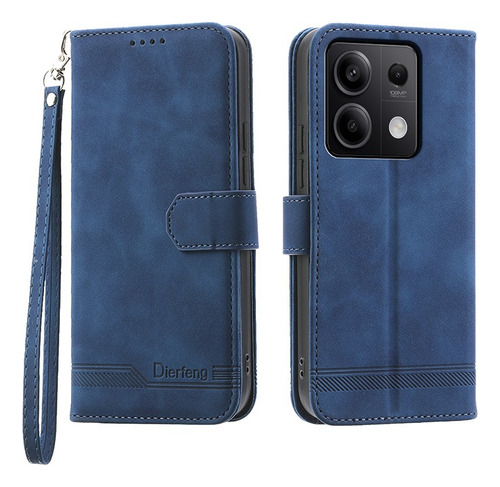 For Xiaomi Redmi Note 13 5g Wallet Credit Card Case+strap