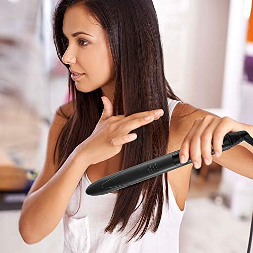 Plancha De Pelo De Titanio Con Doble Voltaje Y Apagado Autom