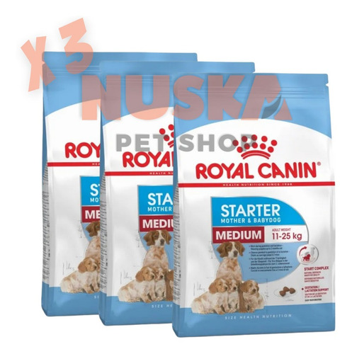 Royal Canin Starter Medium 3 Kg X 3 Unidades Recién Nacido