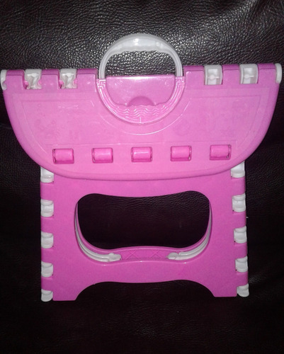 Imagen 5 de 6 de Banquito De Plástico Plegable Portátil Tipo Taburete Niños