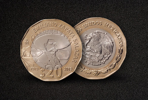 Moneda $20 Emiliano Zapata 2019