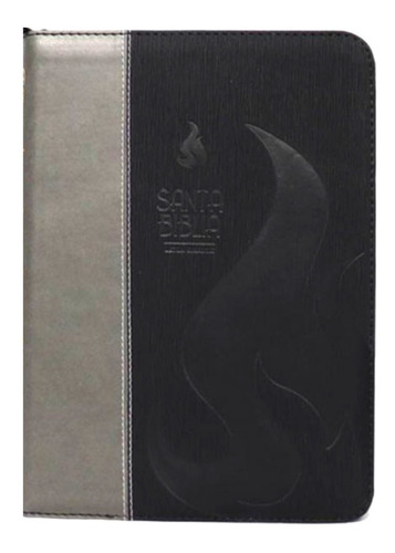 Biblia Rvr 1960 Letra Gigante Cierre Negro Gris
