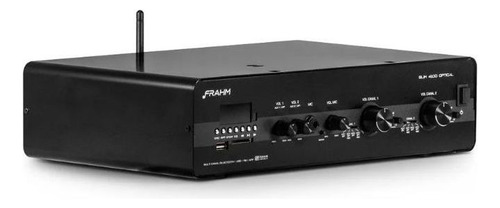 Kit Frahm Som Ambiente Slim 4100 Optical + 4 Caixas Preta Cor Preto