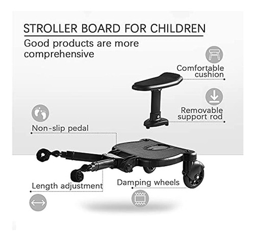 Gemonexe Universal 2in1 Tablero De Paseo Para Cochecito Con