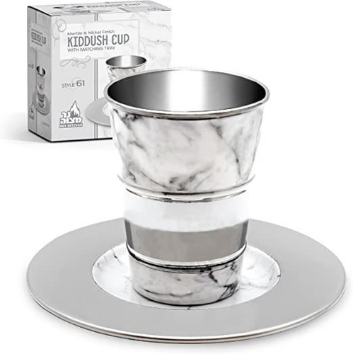 Copa Kidush Judaica Taza Y Bandeja Para Shabat Y Havdalah