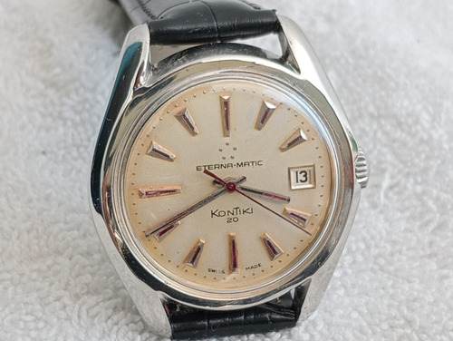 Reloj  Eterna Matic Kontiki Automático En Acero Vintage 