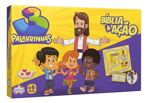 Jogo Bíblia em Ação 3 Palavrinhas Big Star Tabuleiro Educativo ...