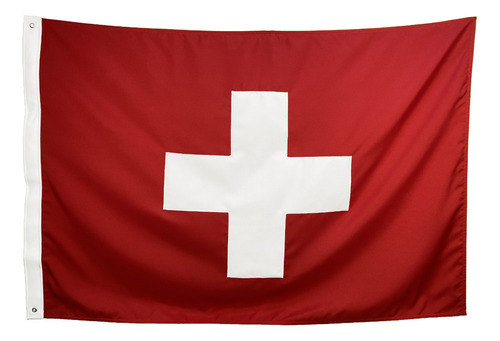 Bandeira Da Suíça 2,5p Padrão Oficial (1,60x 1,13) Bordada