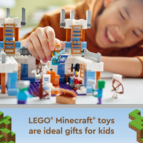 Set De Juguetes De Construcción Lego Minecraft The Ice Castl