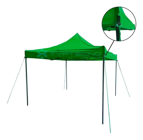 Gazebos Plegables 3x3 Exterior Reforzado Con Bolso, Estacas