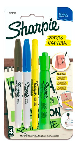Sharpie Resaltadores Y Marcadores Permanentes Combo