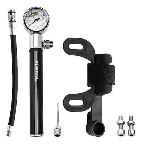 Bomba Ar De Bicicleta Rontek Bbp-016 Mini Manômetro 150 Psi
