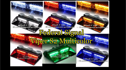 Baliza Led De Parabrisas Federal Signal Viper S2 Multicolor