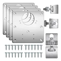 Comprar 4 Piezas Placas Reparadoras De Bisagras En Acero Inoxidable