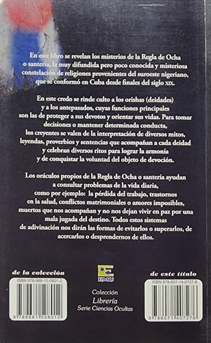 Santeria Cubana Orígenes Y Bases De La Regla De Ocha Osha
