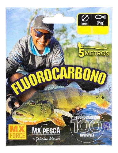 Linha De Pesca Monofilamento Leader 5m 0,60mm - Mx Pesca
