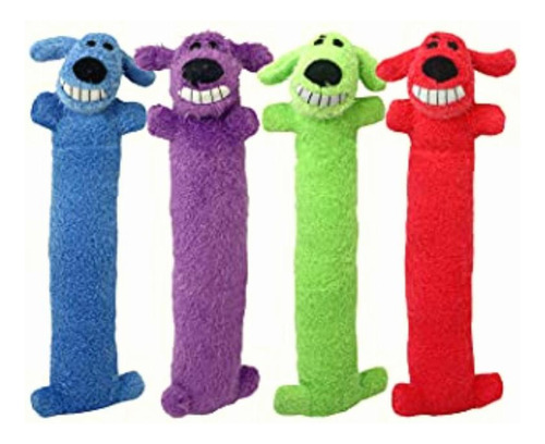 Loofa Dog 12 Plush Dog Toy, Colors May Vary