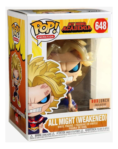 Funko Pop All Might Weakened My Hero Academia Box Lunch Excl