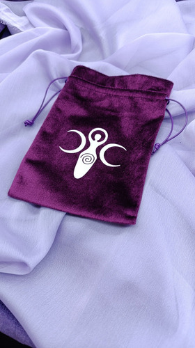 Bolsa Tarot Terciopelo Triple Luna Persona Esotérico Hkt