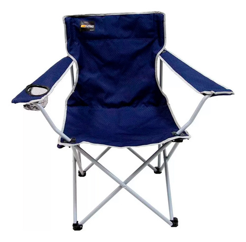 Cadeira Articulada Pesca Camping Alvorada Azul