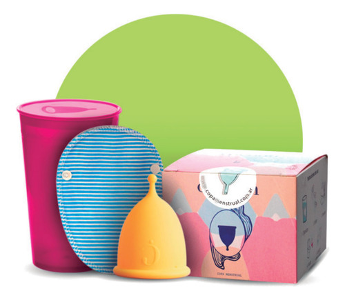 Copa Menstrual Cocoon Talle 2 + Vaso Est + Protector De Tela