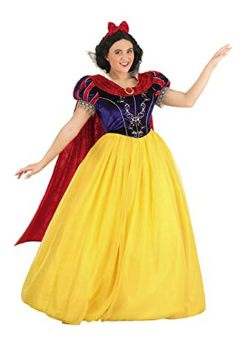 Disfraz De Blancanieves Premium Para Adultos, Talla Xl