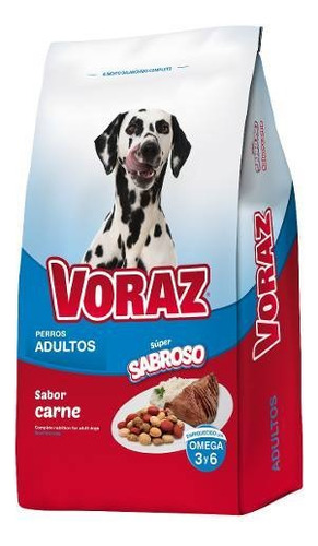 Voraz Perros adulto sabor carne en bolsa de 20 kg