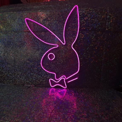 Conejo Playboy Led Letreros De Neón / Figura Neonflex  